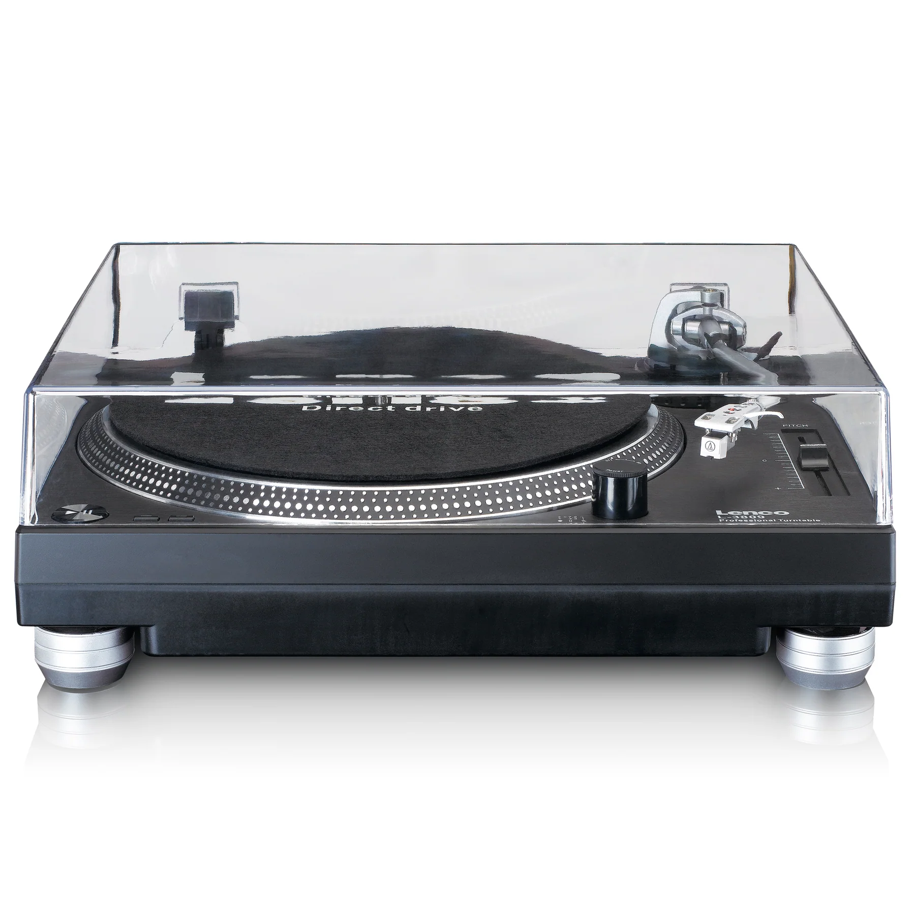 ფირსაკრავი Lenco L-3809BK Direct-Drive Turntable Black