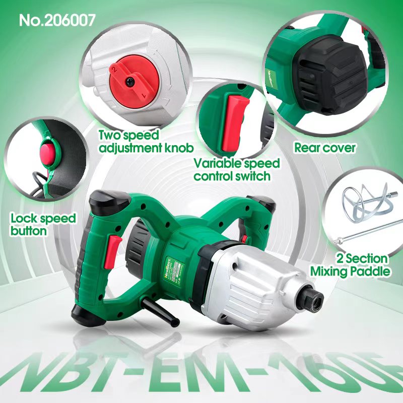 სამშენებლო მიქსერი NEWBEAT NBT-EM-160F