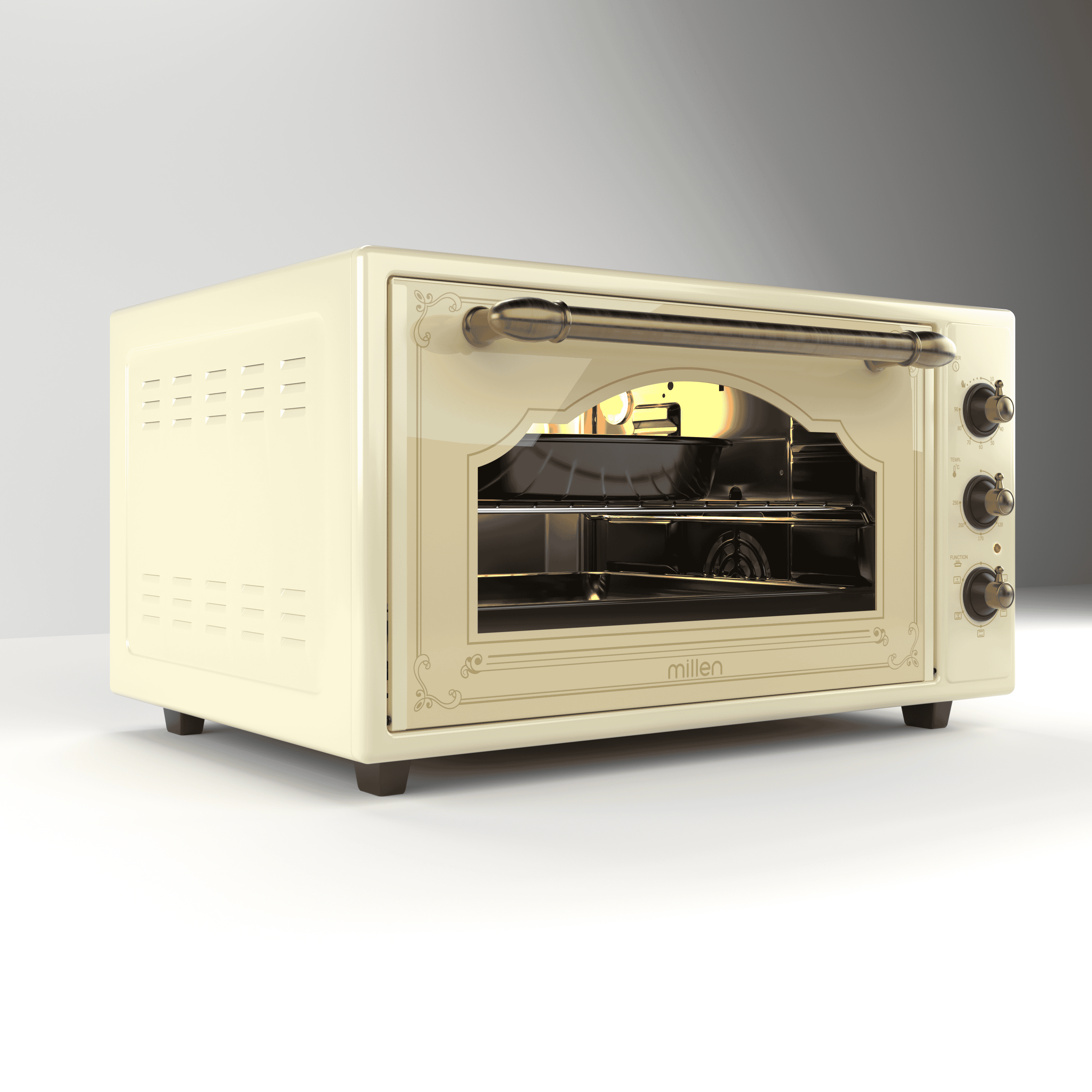 Millen ელ. მინი ღუმელი MMO45R BEIGE