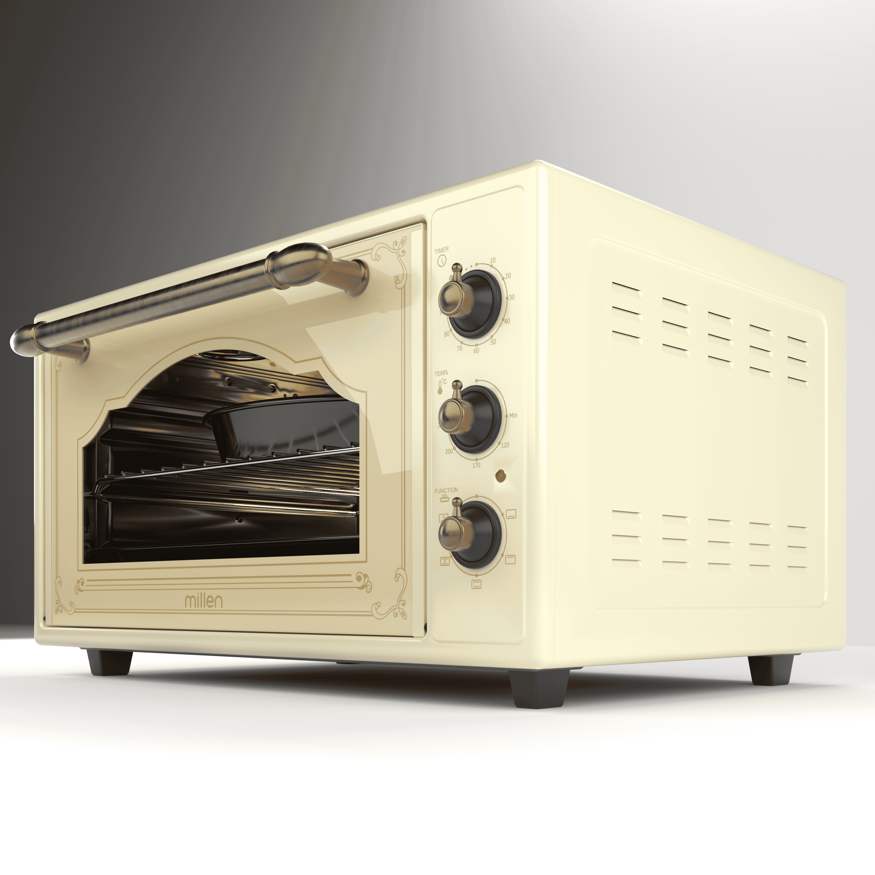 Millen ელ. მინი ღუმელი MMO45R BEIGE