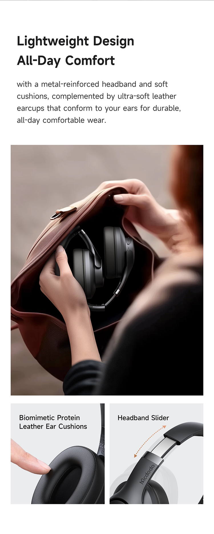 ყურსასმენი Mcdodo H01series ENC Headphones HP-2890