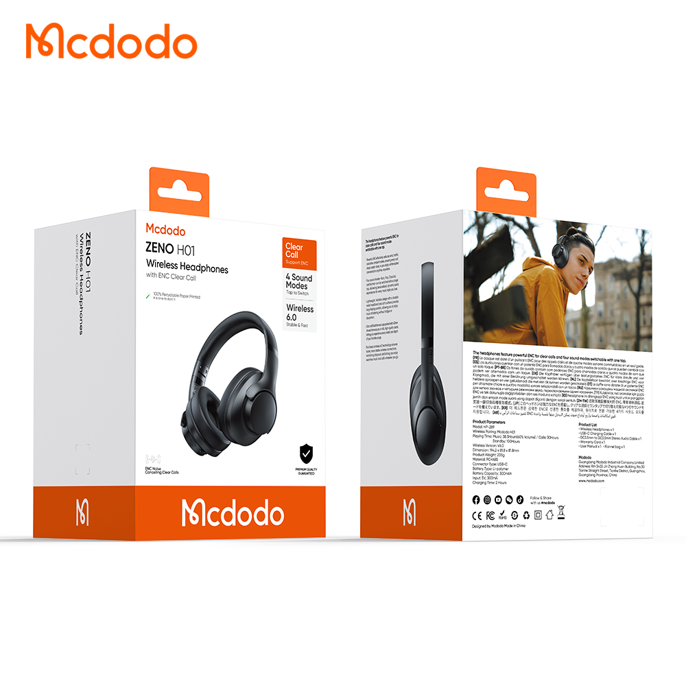 ყურსასმენი Mcdodo H01series ENC Headphones HP-2890