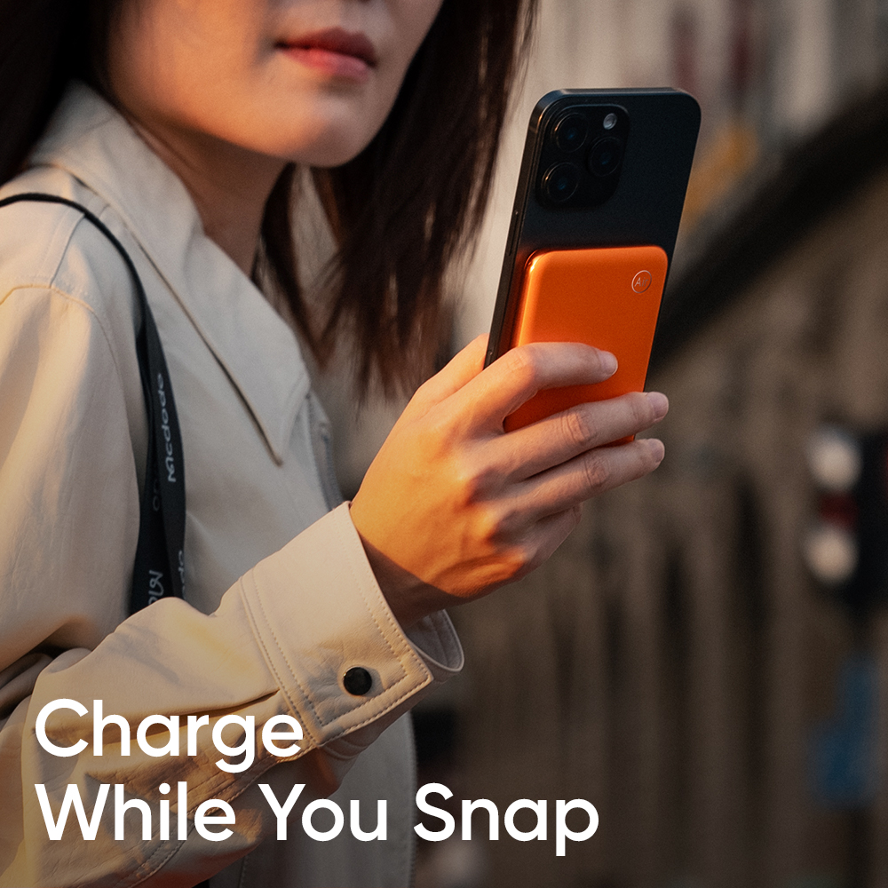 პორტატული დამტენი Mcdodo 20W Magnetic Wireless 5000mAh 1C Power Bank MC-2932 Orange