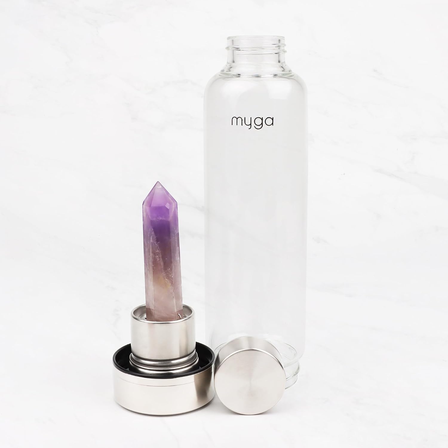 კრისტალური წყლის ბოთლი, Myga, Amethyst