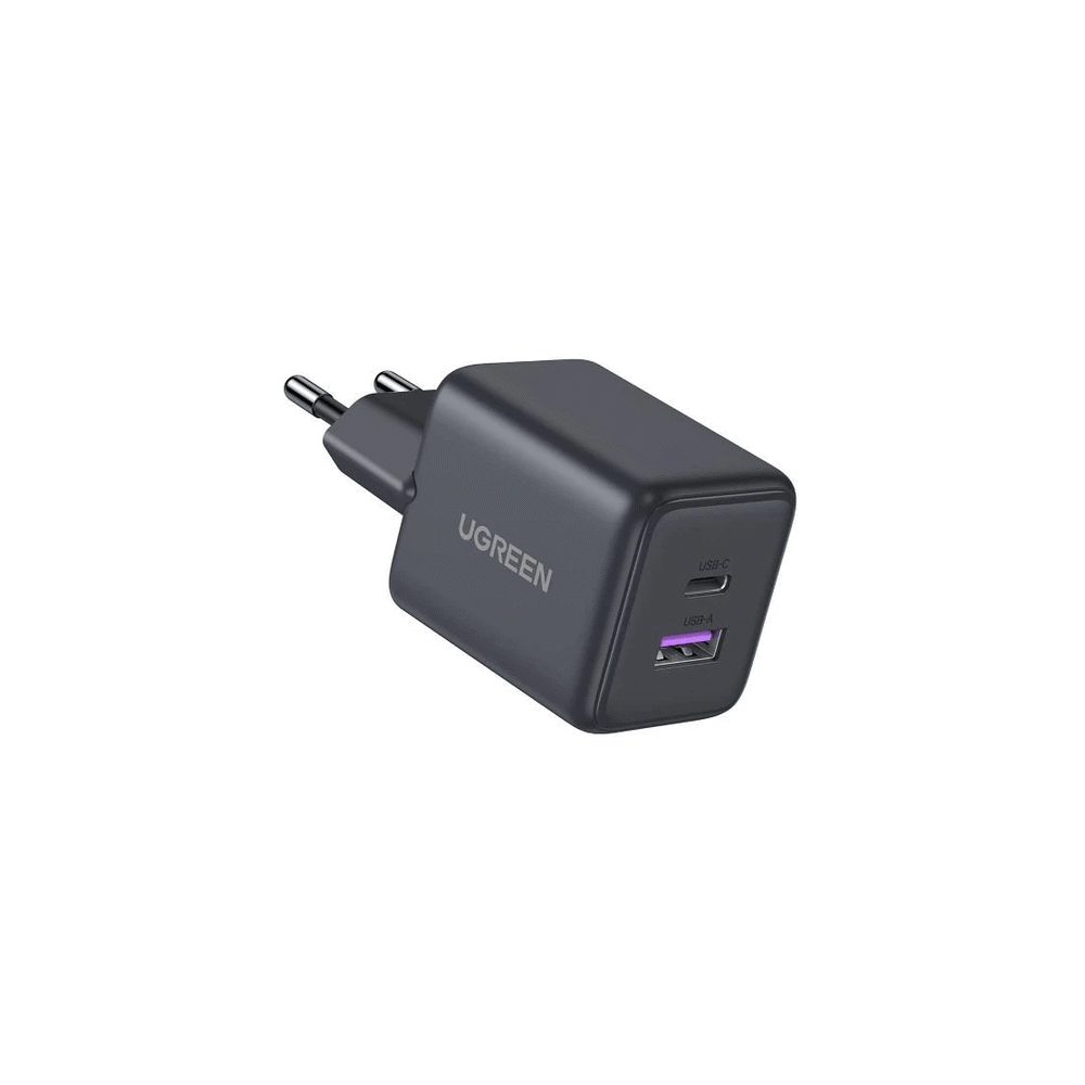 მობილურის დამტენი UGREEN X516 (65014), 30W, Type-C, USB, GaN Fast Charger, Black