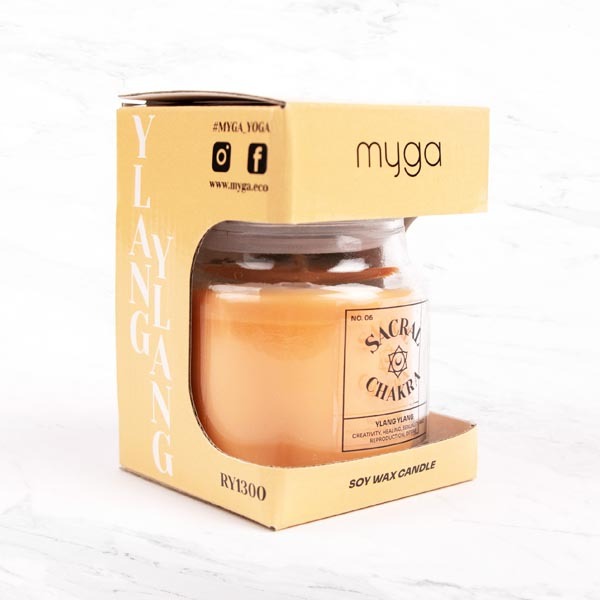 სურნელოვანი სანთელი, Myga  Chakra Candles, Ylang Ylang