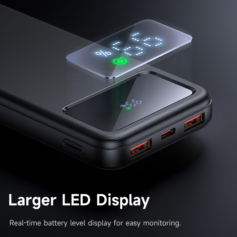 პორტატული დამტენი Mcdodo 22.5W Large LED Display 10000mAh 1C+2A Power Bank MC-4220